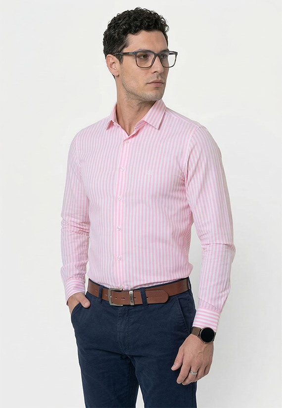 Camisa Algodão Estribo Listras