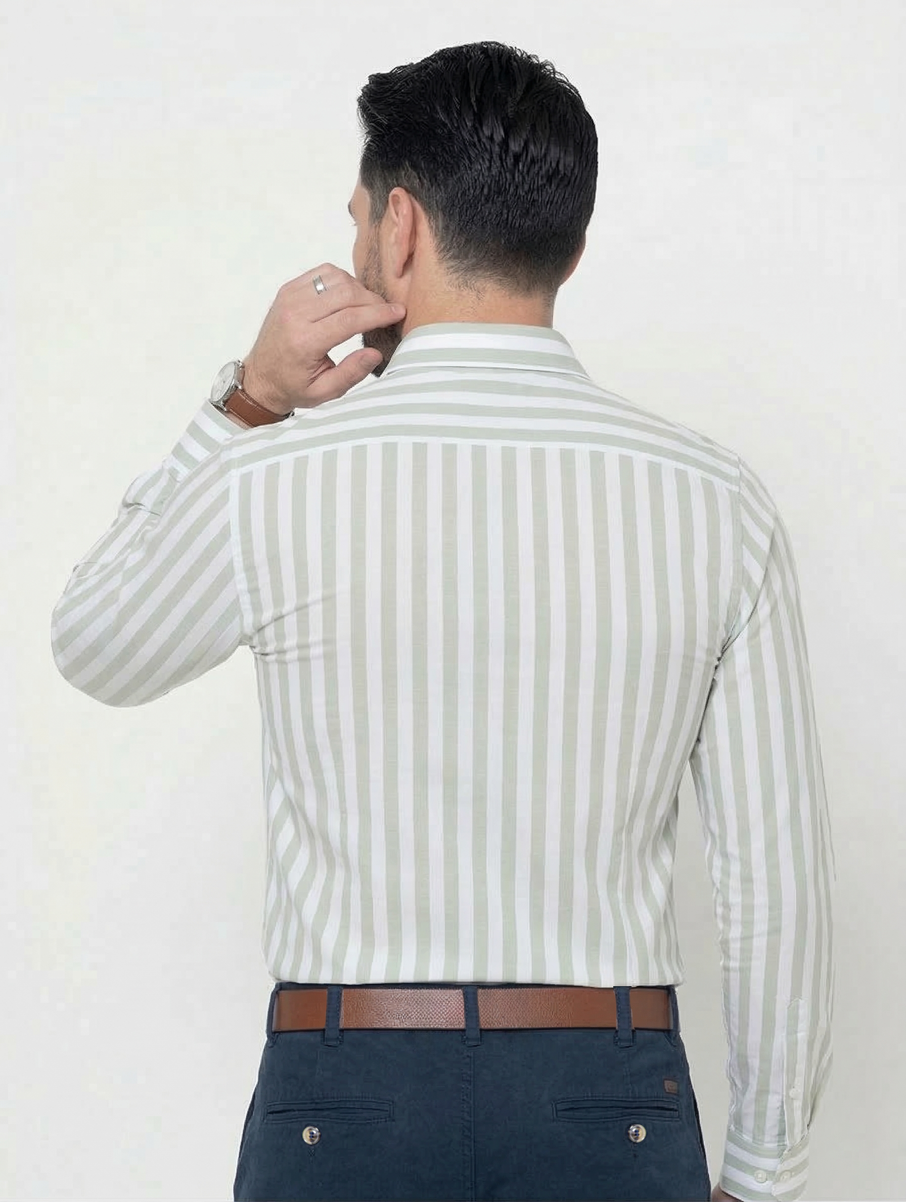 Camisa Algodão Estribo Listras