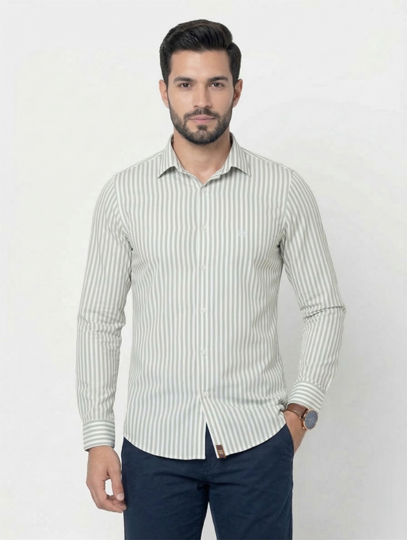 Camisa Algodão Estribo Listras