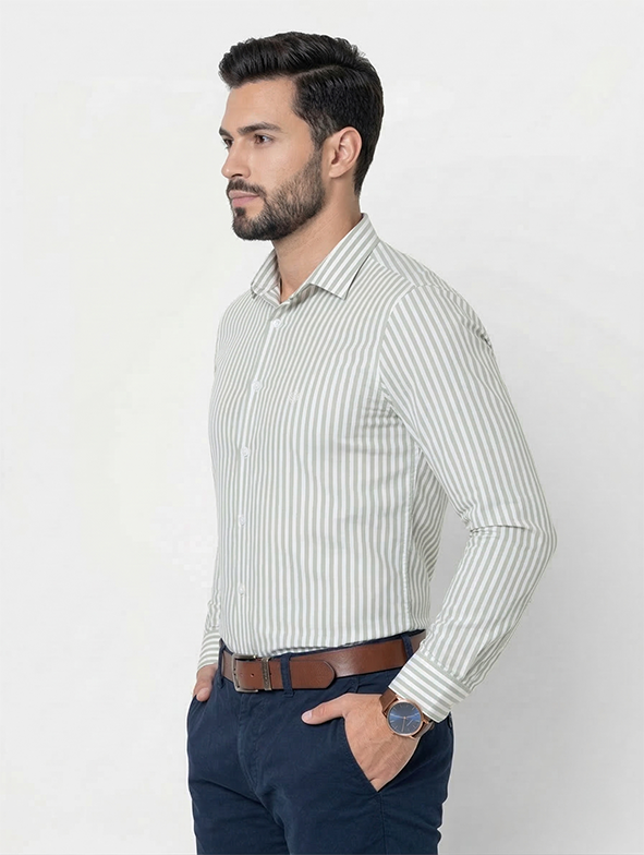 Camisa Algodão Estribo Listras