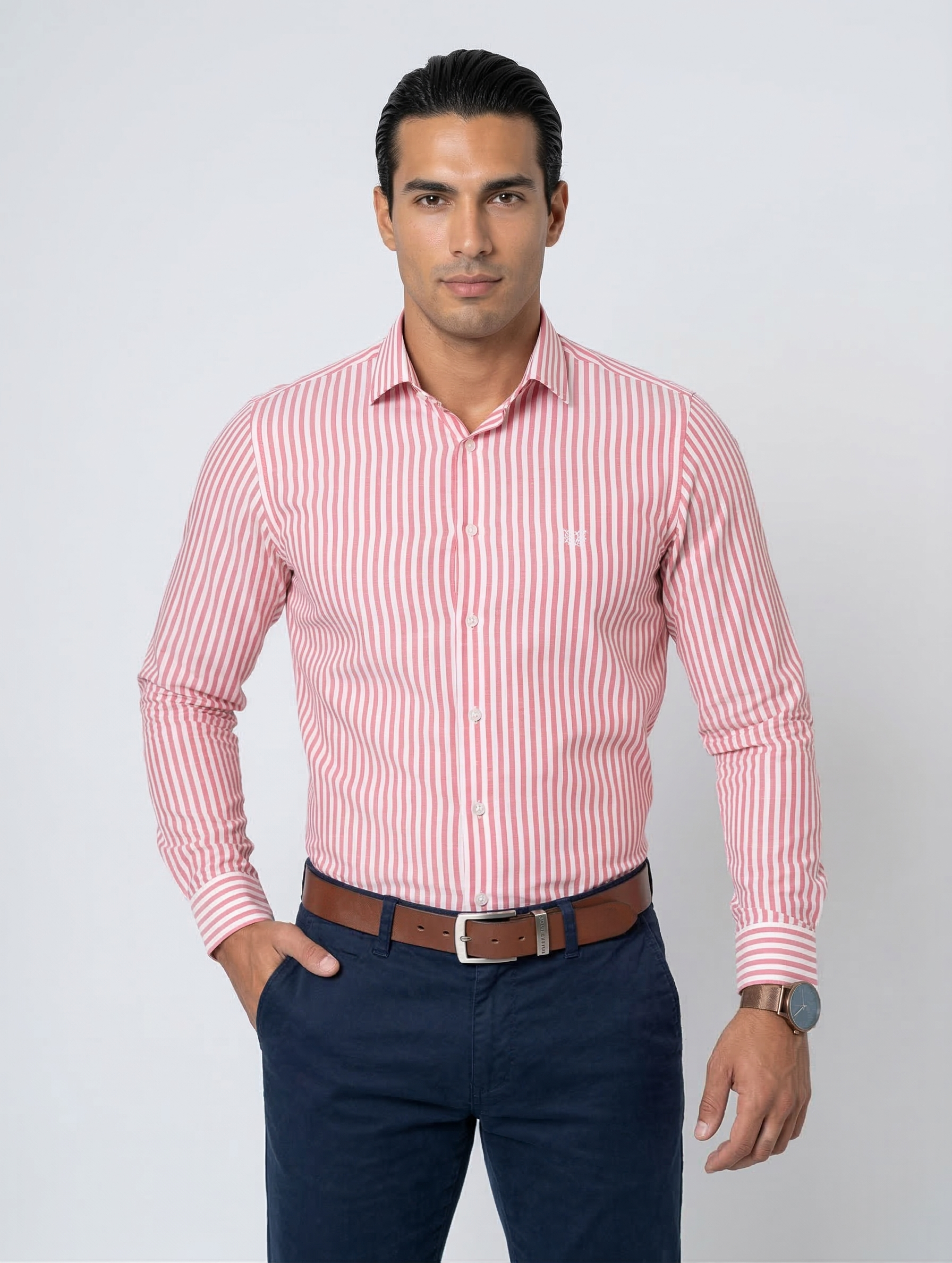 Camisa Algodão Estribo Listras