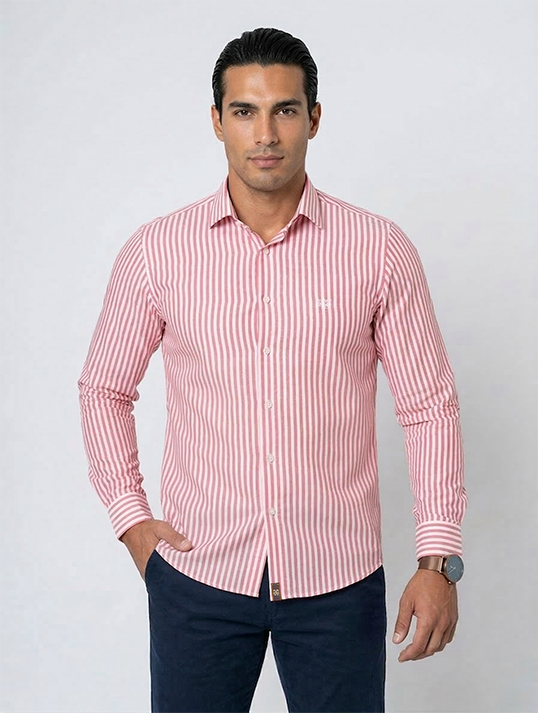 Camisa Algodão Estribo Listras