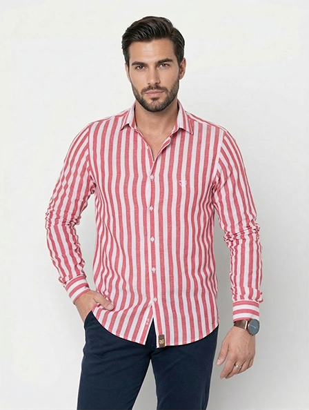 Camisa Algodão Estribo Listras