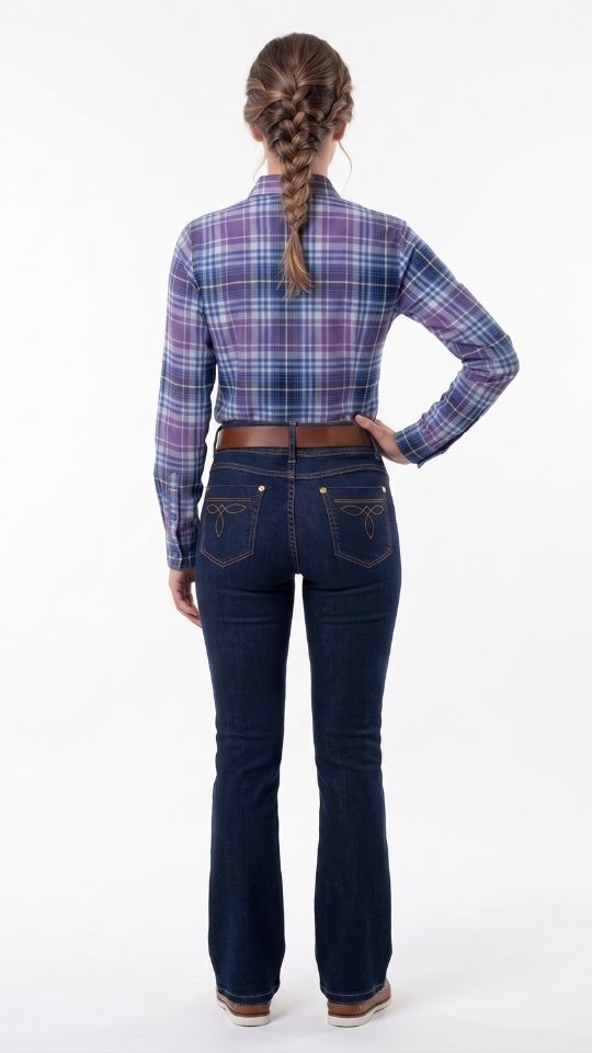 Camisa Algodão Hortênsia Xadrez