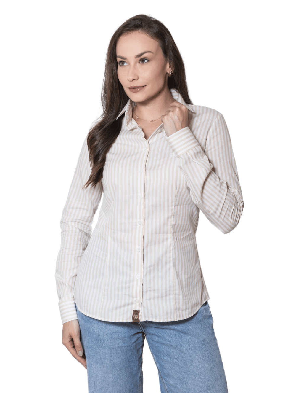 Camisa Algodão Hortênsia Listras