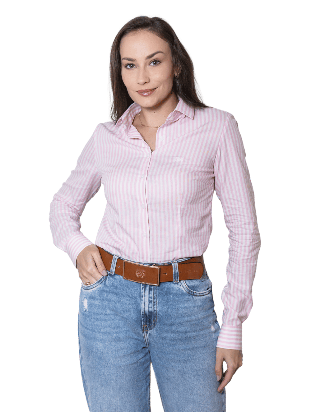 Camisa Algodão Hortênsia Listras