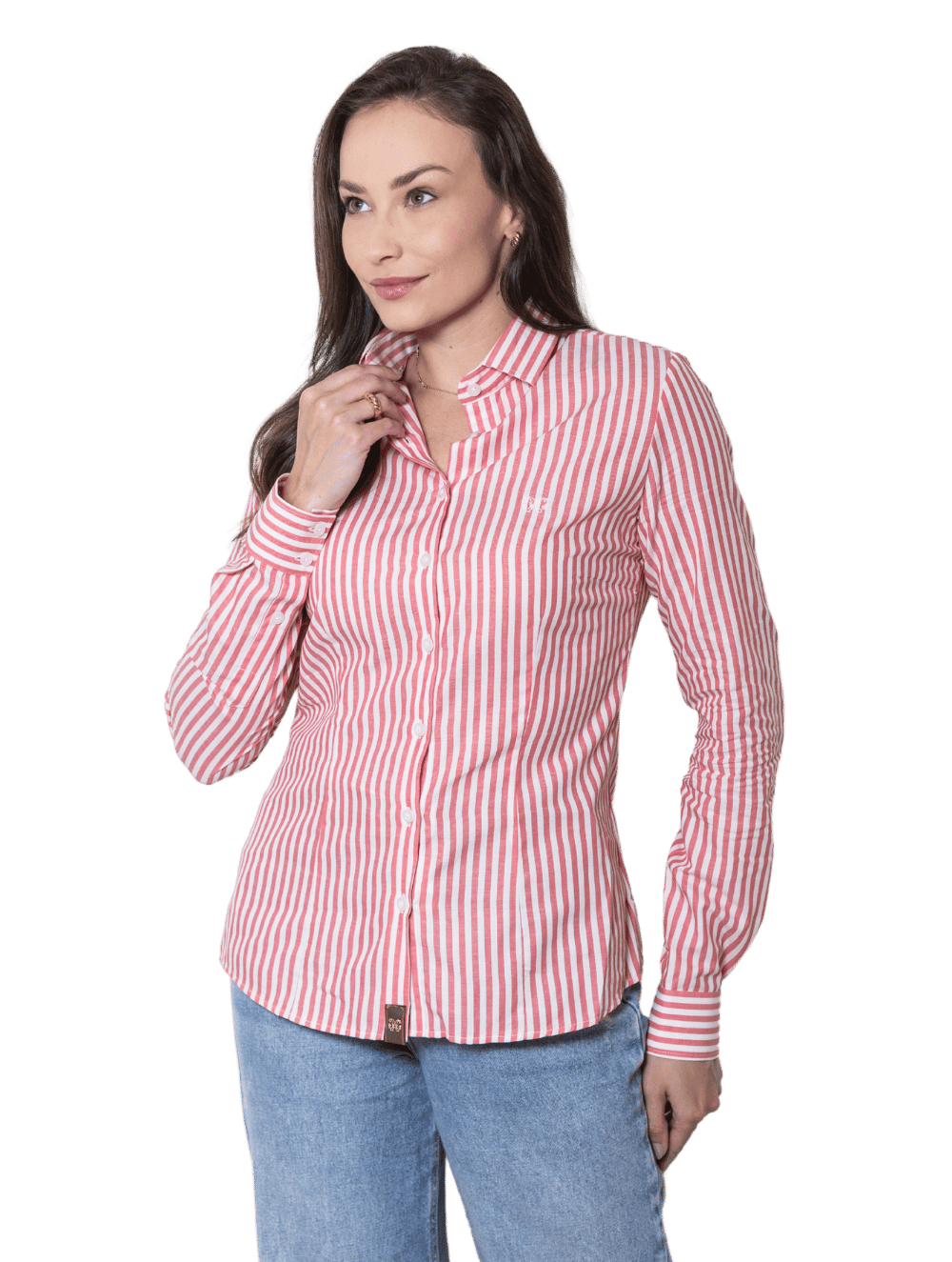 Camisa Algodão Hortênsia Listras