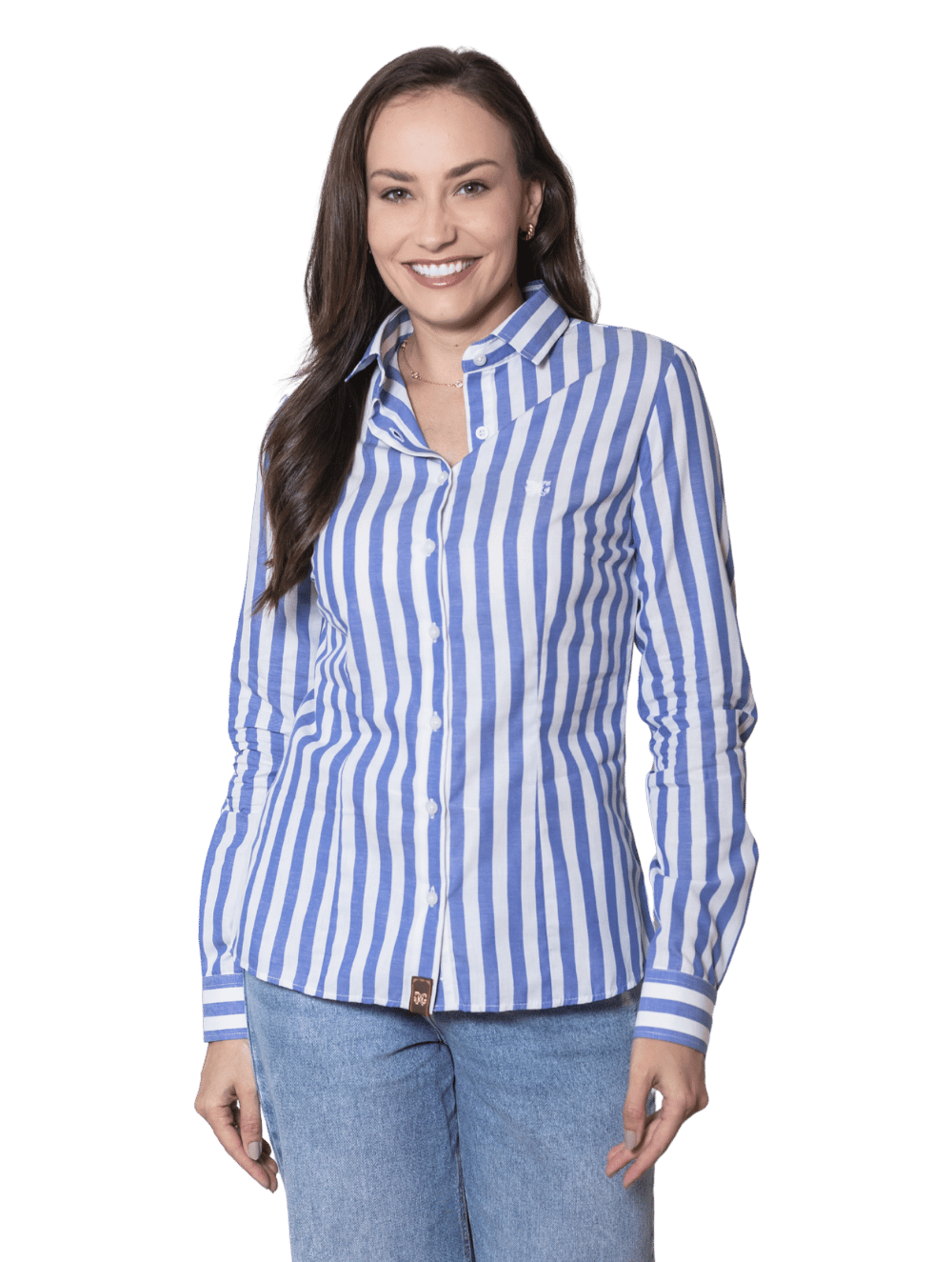 Camisa Algodão Hortênsia Listras