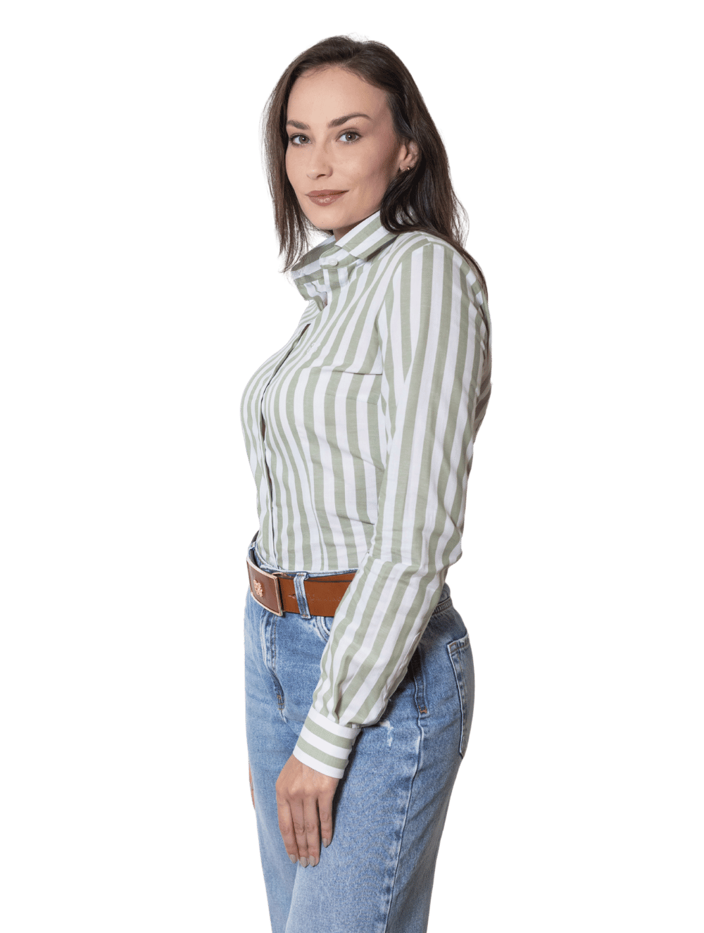 Camisa Algodão Hortênsia Listras