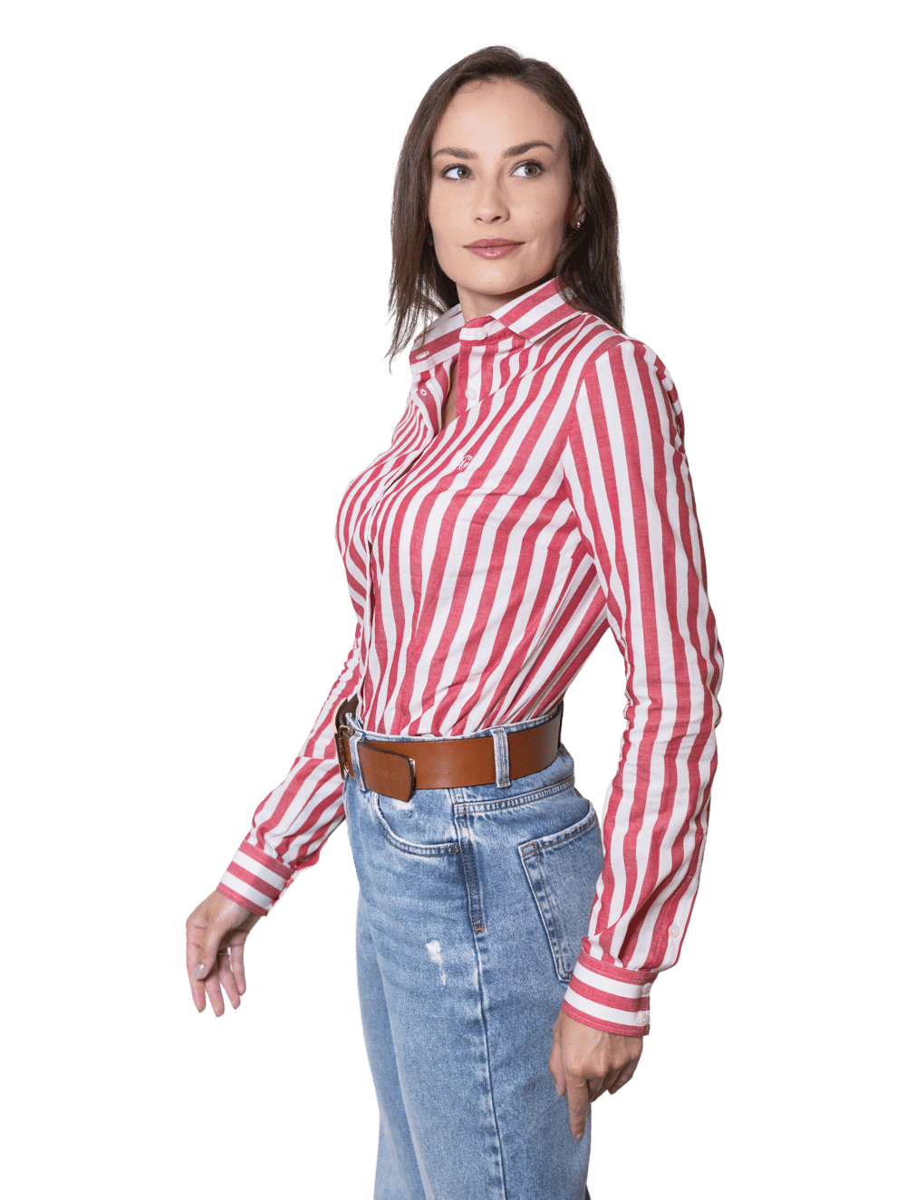 Camisa Algodão Hortênsia Listras