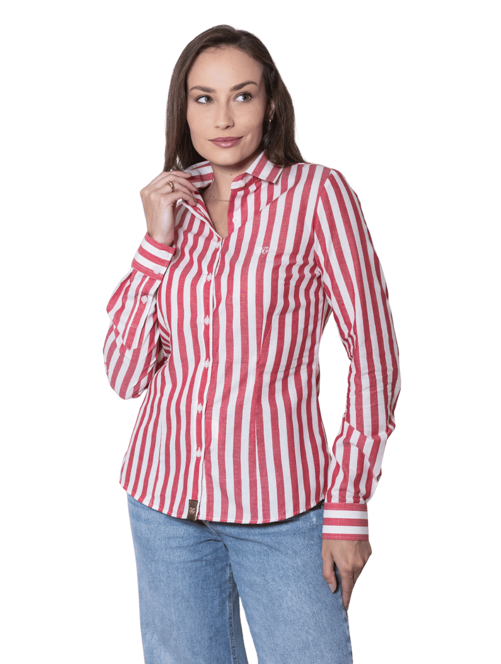 Camisa Algodão Hortênsia Listras
