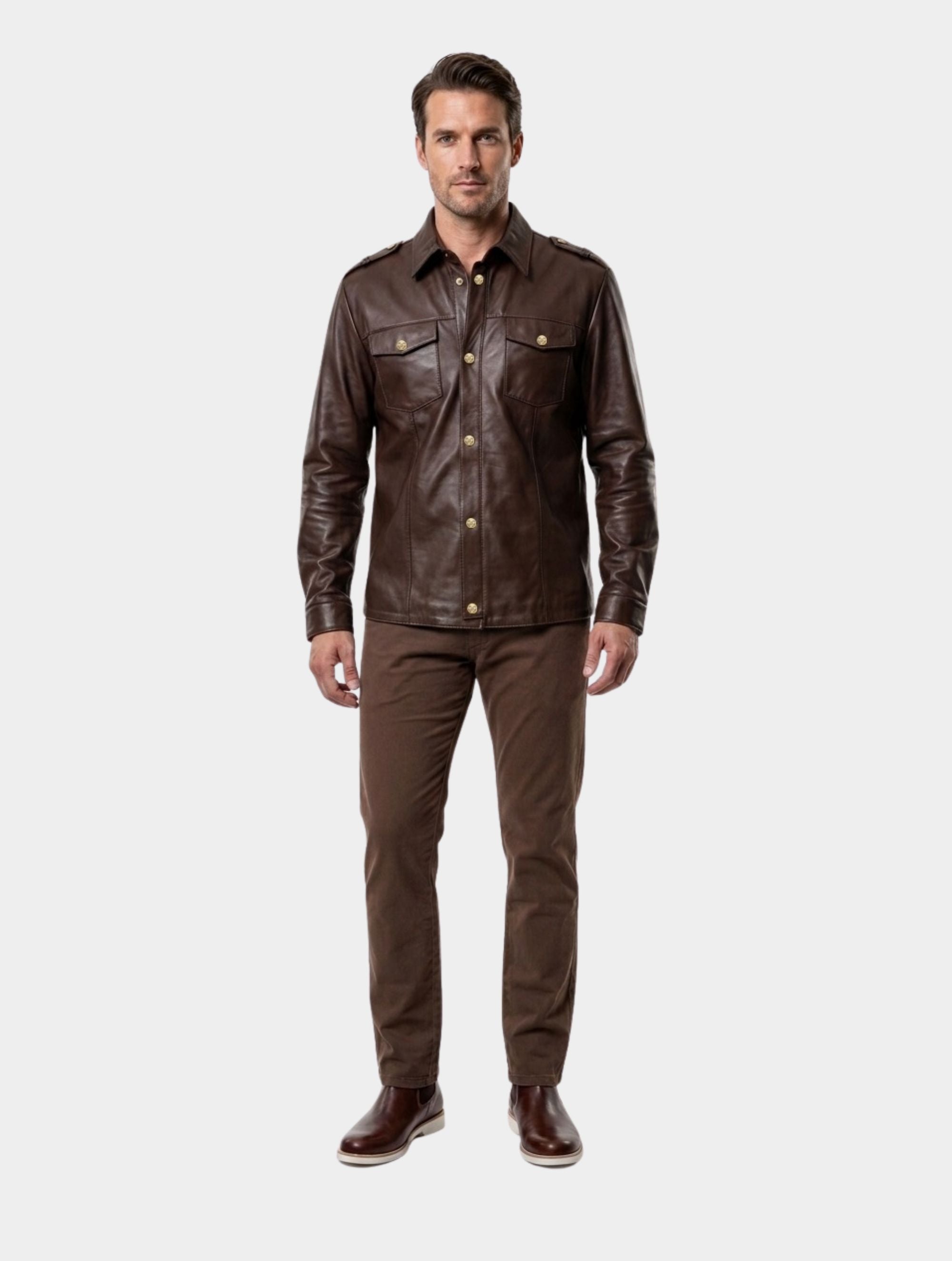 Camisa de Couro Pelica Verso