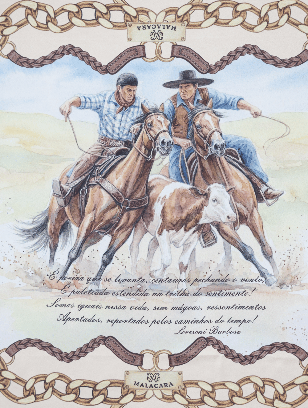 Lenço Paleteada 90x90