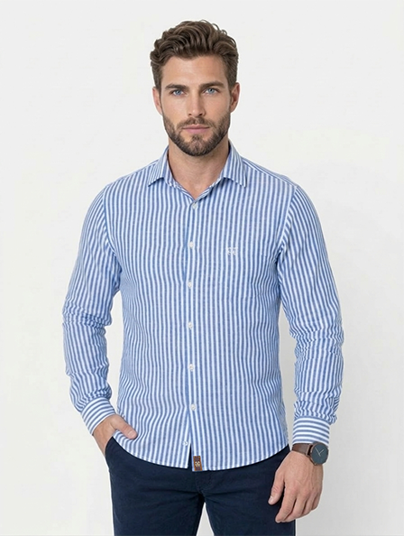 Camisa Algodão Estribo Listras