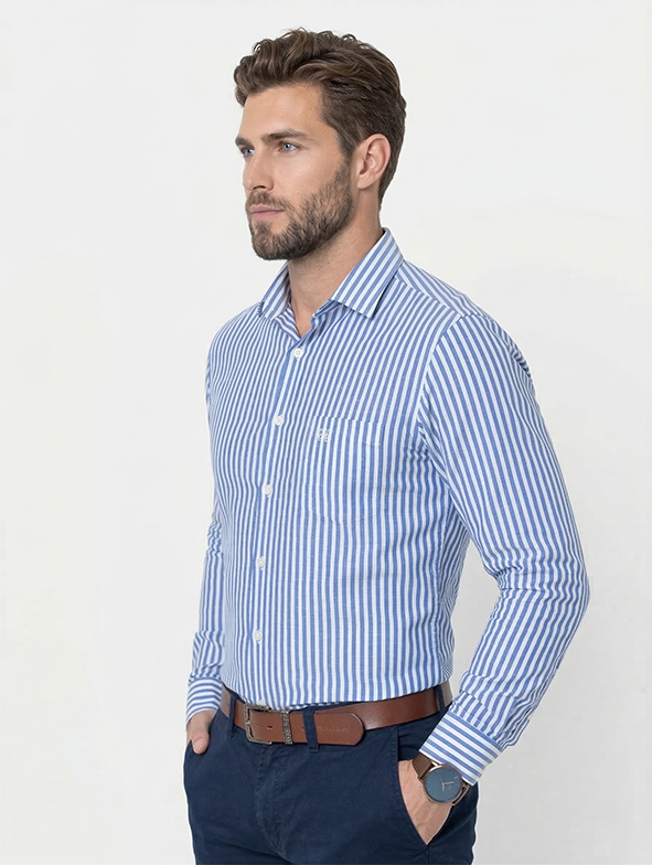 Camisa Algodão Estribo Listras