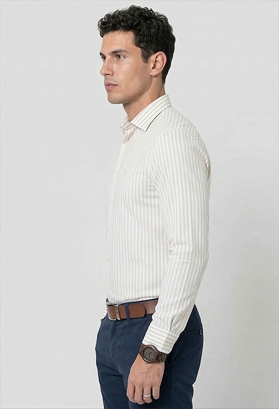 Camisa Algodão Estribo Listras