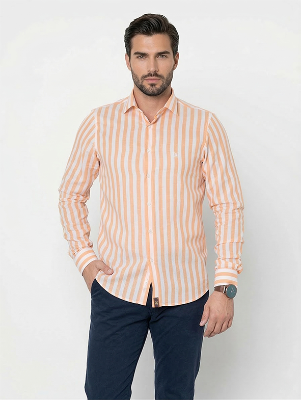 Camisa Algodão Estribo Listras