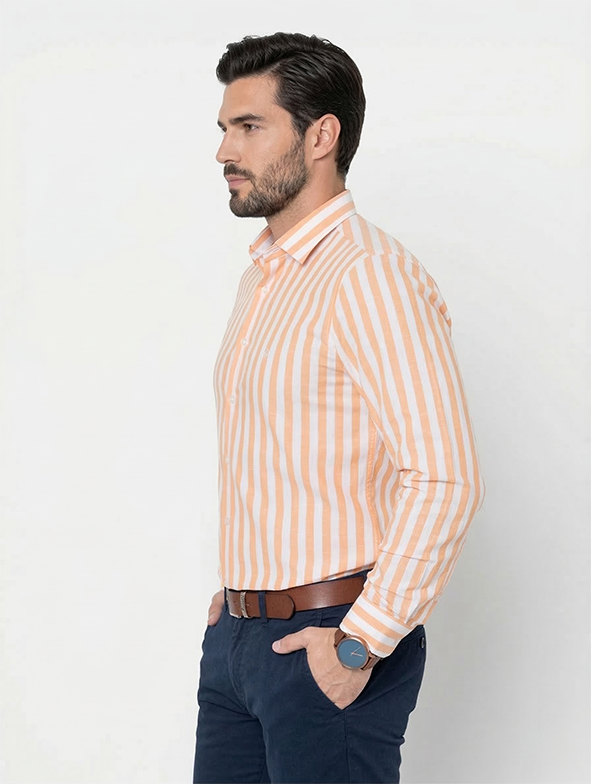 Camisa Algodão Estribo Listras