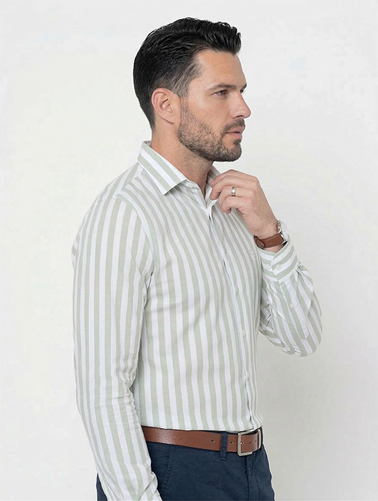 Camisa Algodão Estribo Listras