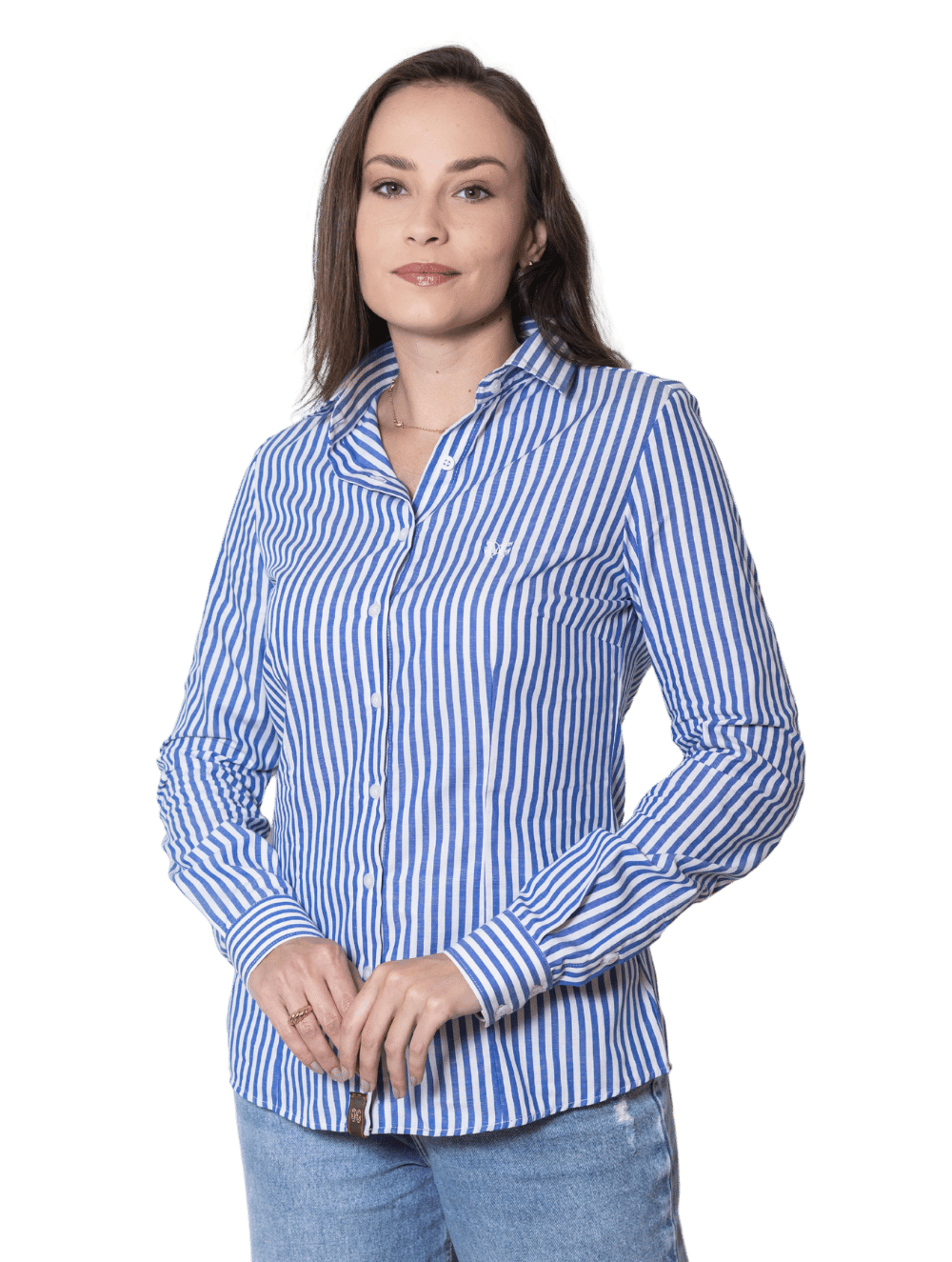 Camisa Algodão Hortênsia Listras