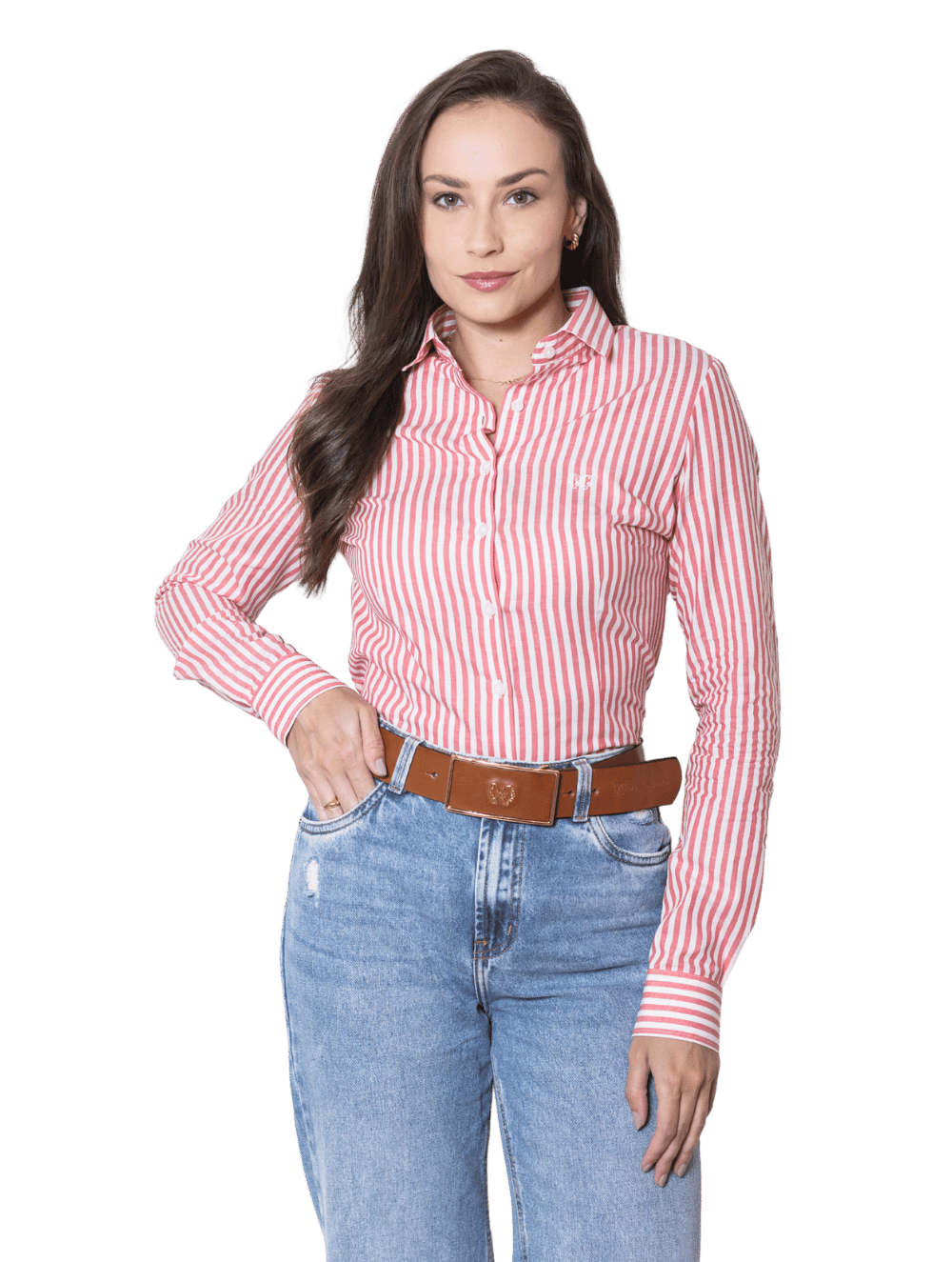 Camisa Algodão Hortênsia Listras