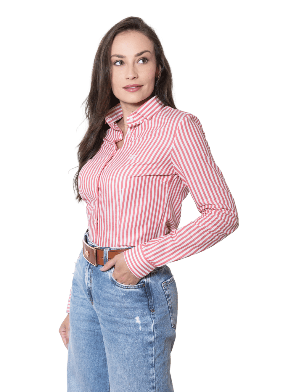 Camisa Algodão Hortênsia Listras