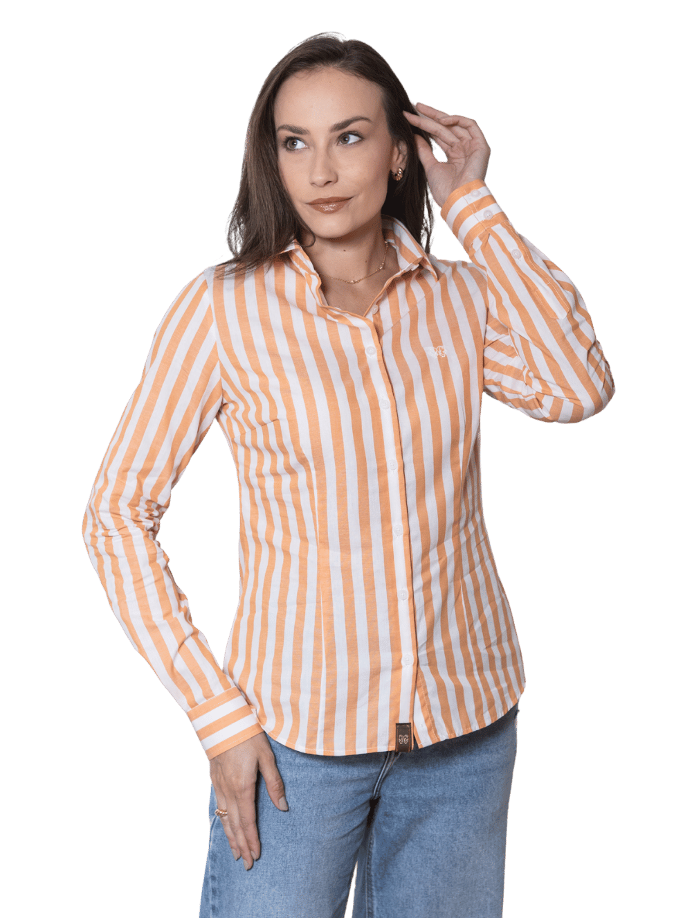 Camisa Algodão Hortênsia Listras