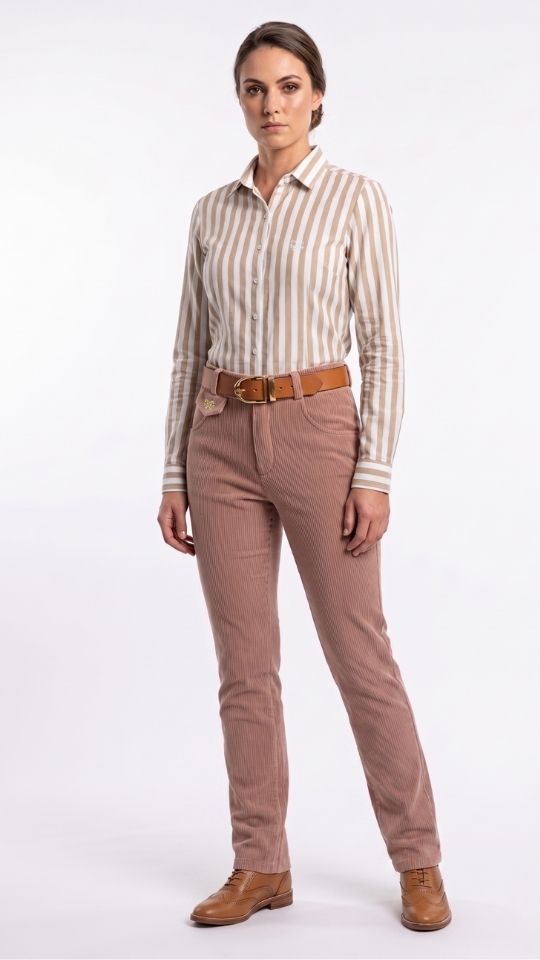 Camisa Algodão Hortênsia Listras