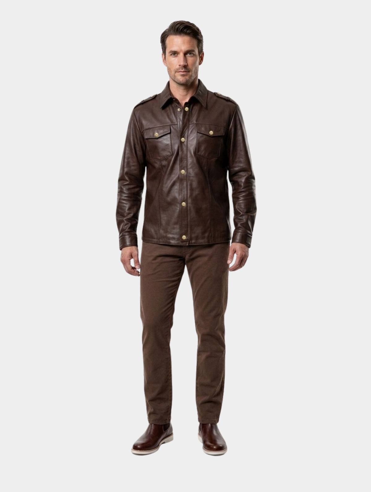 Camisa de Couro Pelica Verso