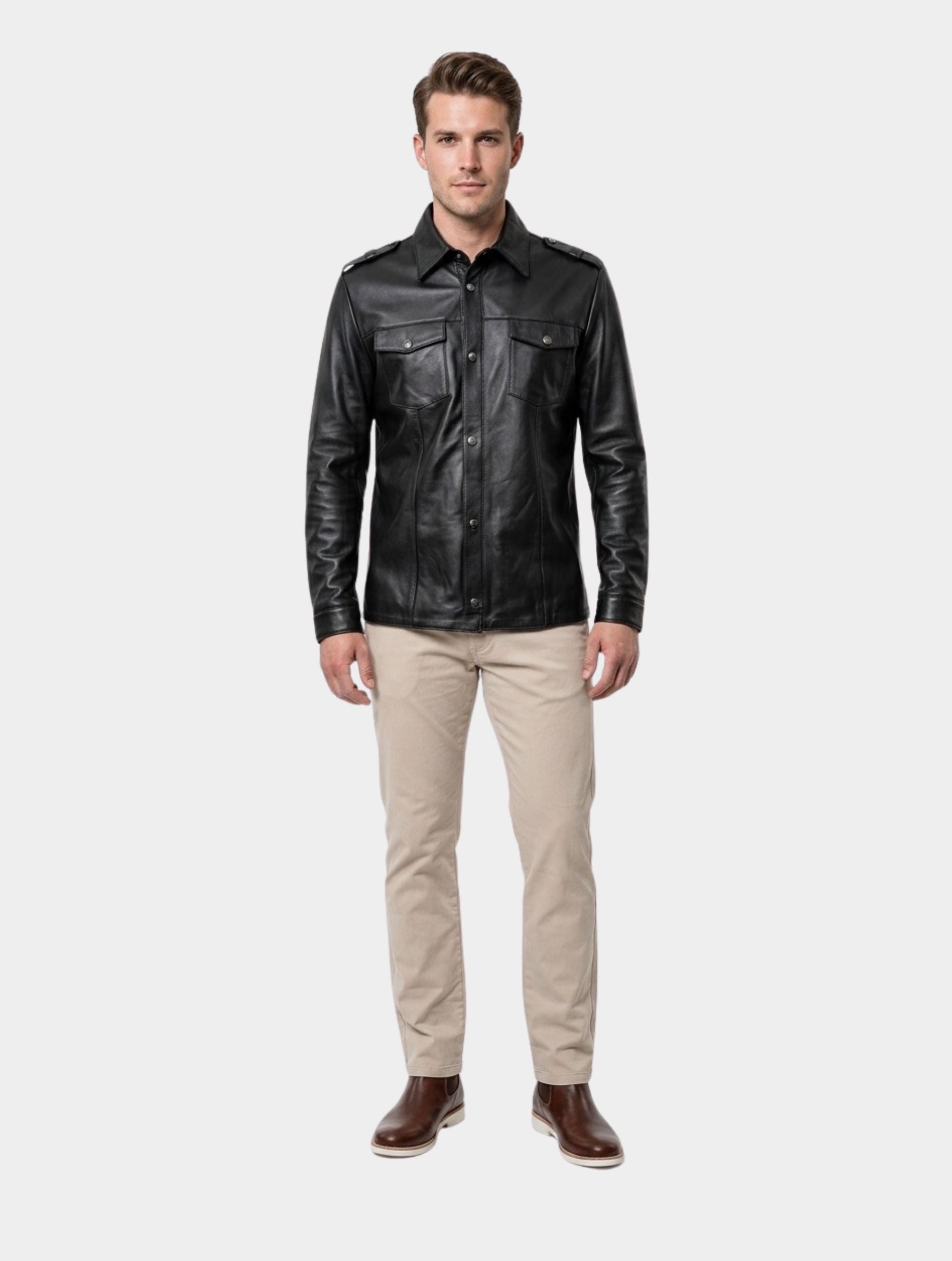 Camisa de Couro Pelica Verso