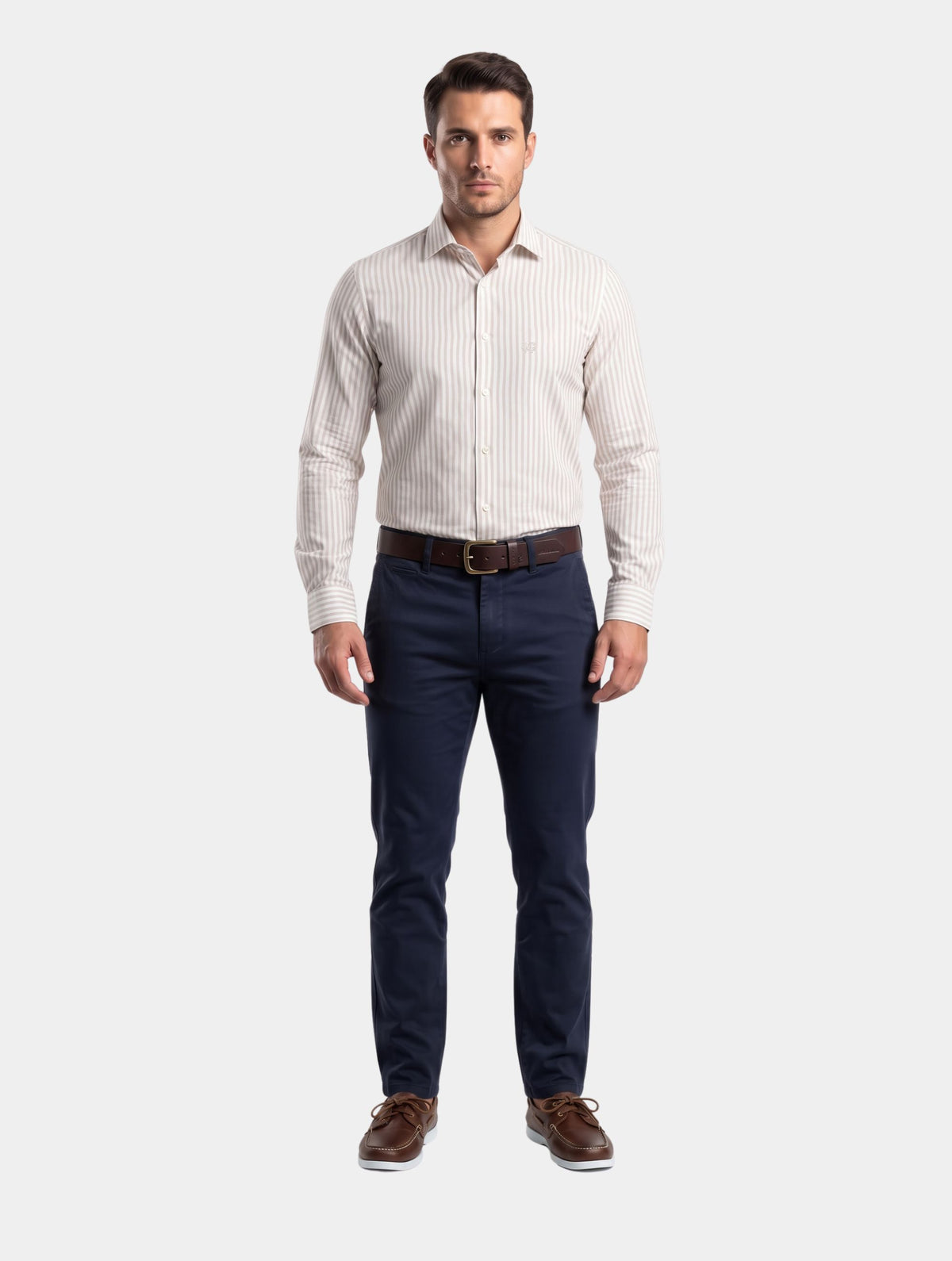 Camisa Algodão Estribo Listras Finas