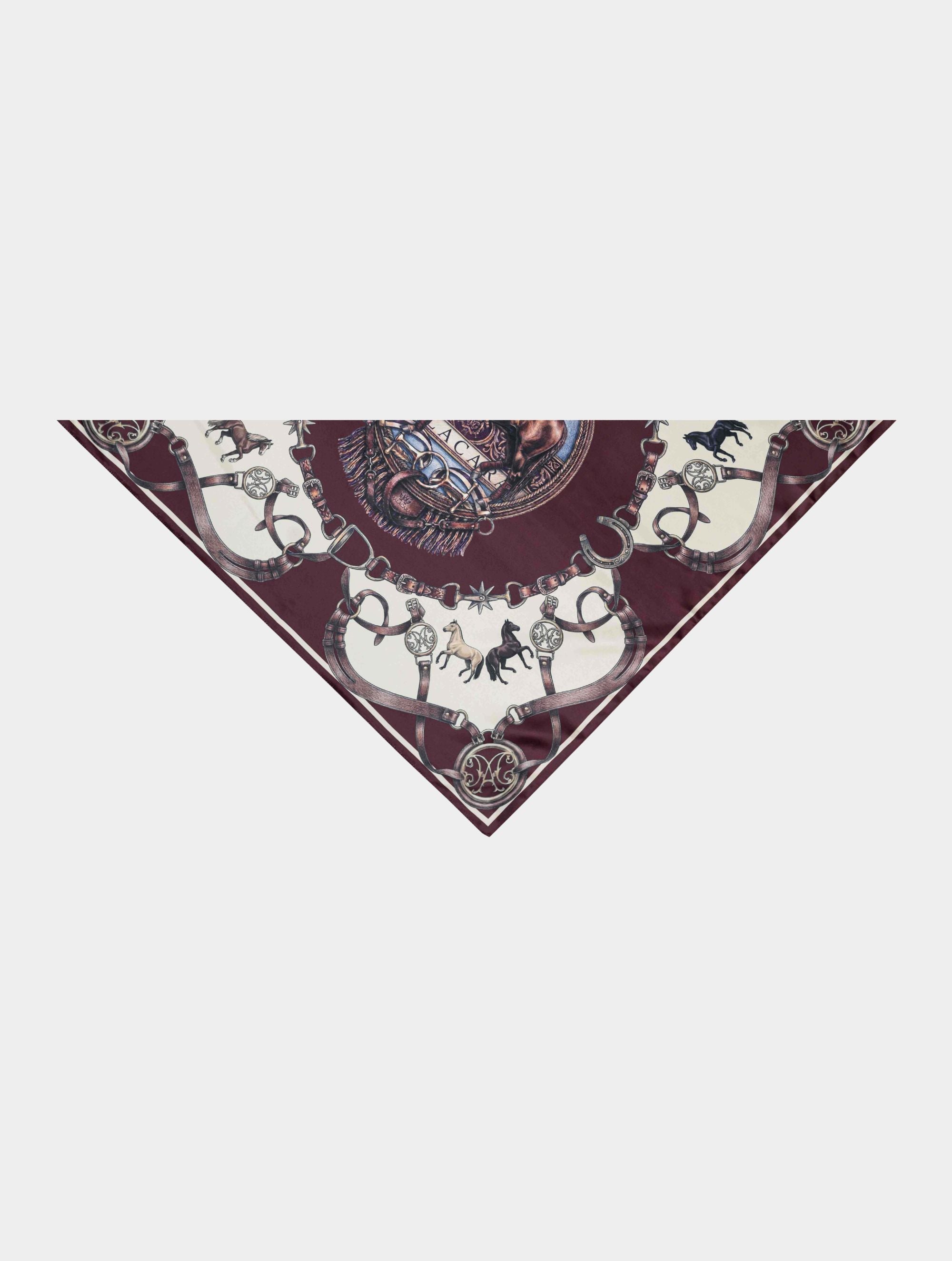 Lenço de Cetim Mangalarga 90x90